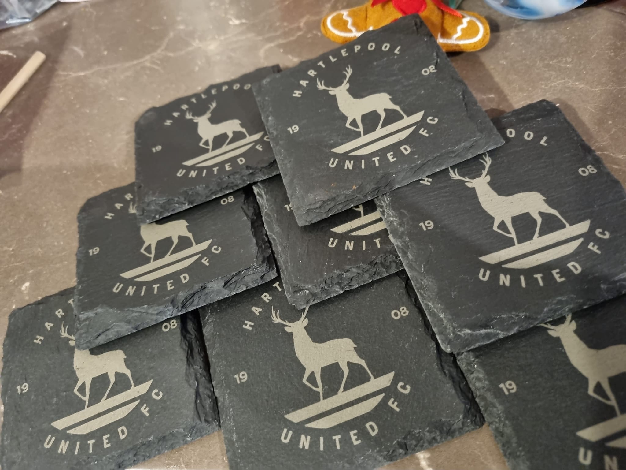 laser engraed coasters
